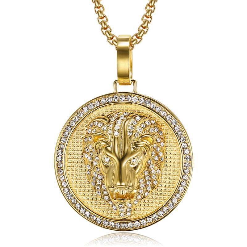 Disc pendant 925 silver D Moissanite single pendant hip hop style