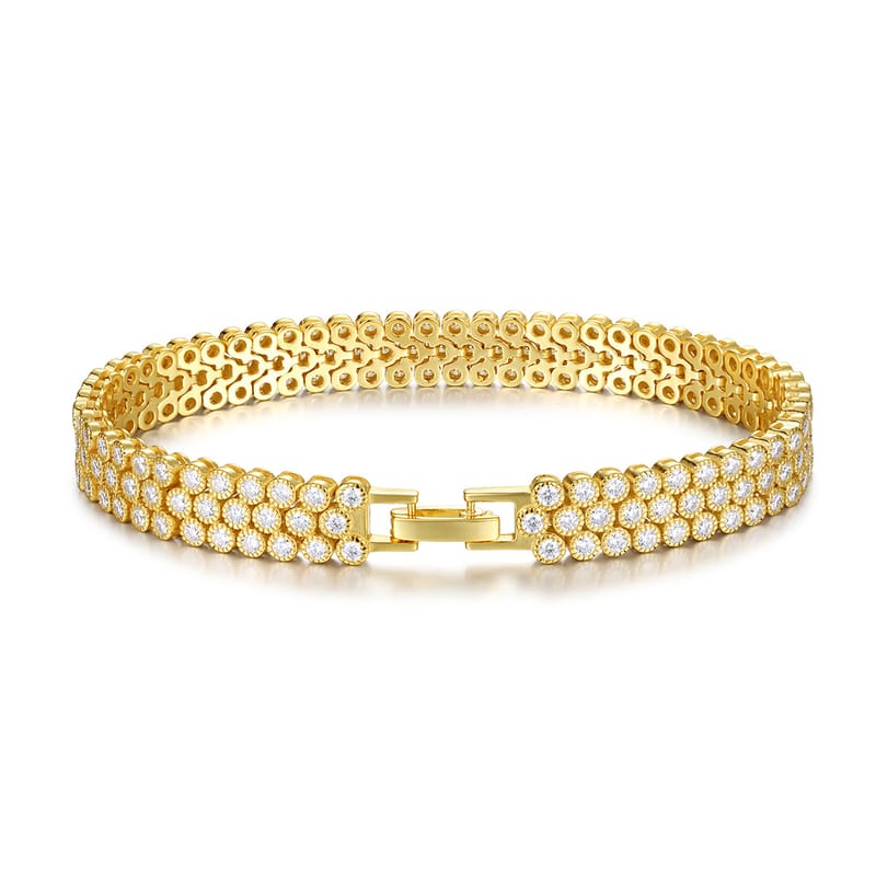 S925 Silver 2mm Moissanite Women's Bracelet: Simple, elegant, versatile, and light luxury (including GRA certificate)