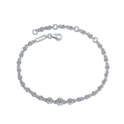 S925 sterling silver Champagne gold Moissanite bracelet, a versatile accessory