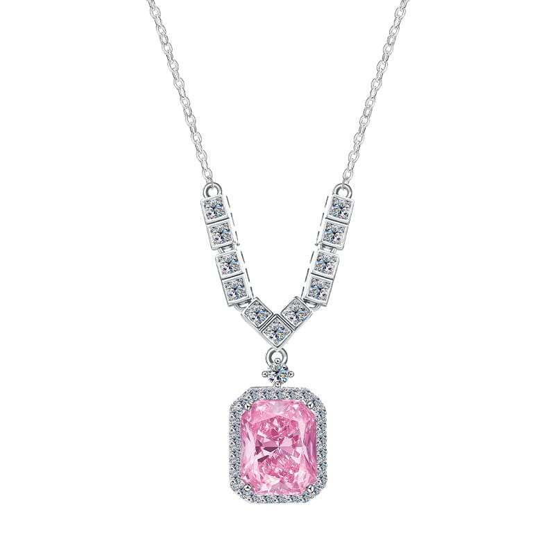 The s925 sterling silver cube sugar light luxury style high-end necklace is a niche, versatile and fashionable neckband