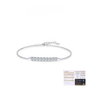 D-color Moissanite s925 silver jewelry sparkling row diamond bracelet