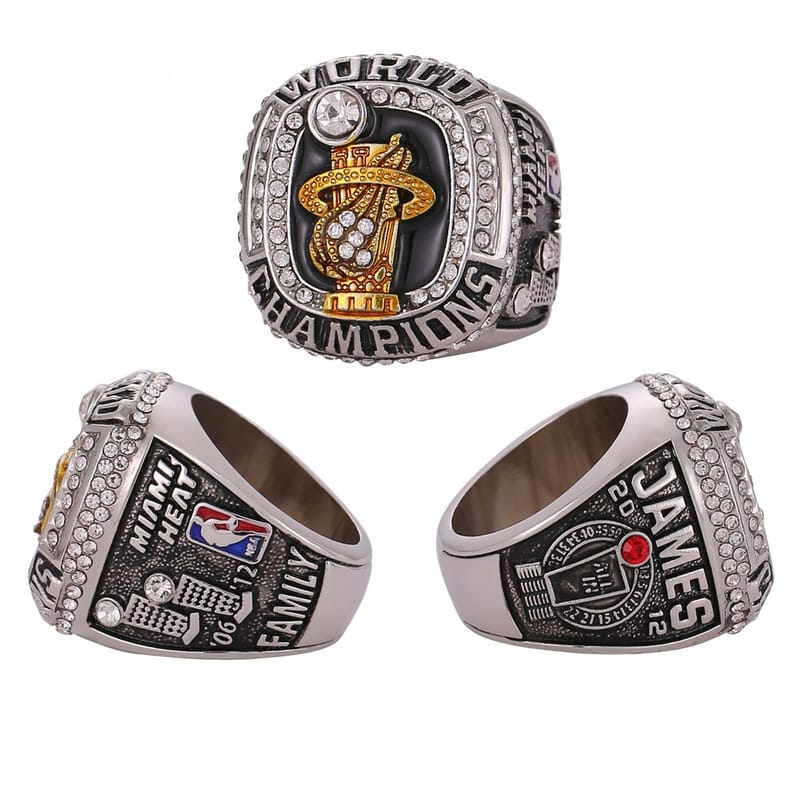 NBA Miami Heat lebron James championship ring, a men's ring