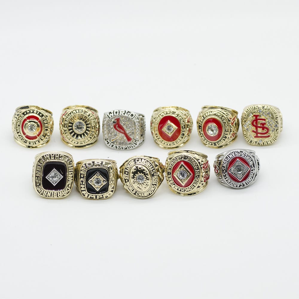 MLB St. Louis Cardinals 11 World Series Baseball Championship Ring Set Box Set
