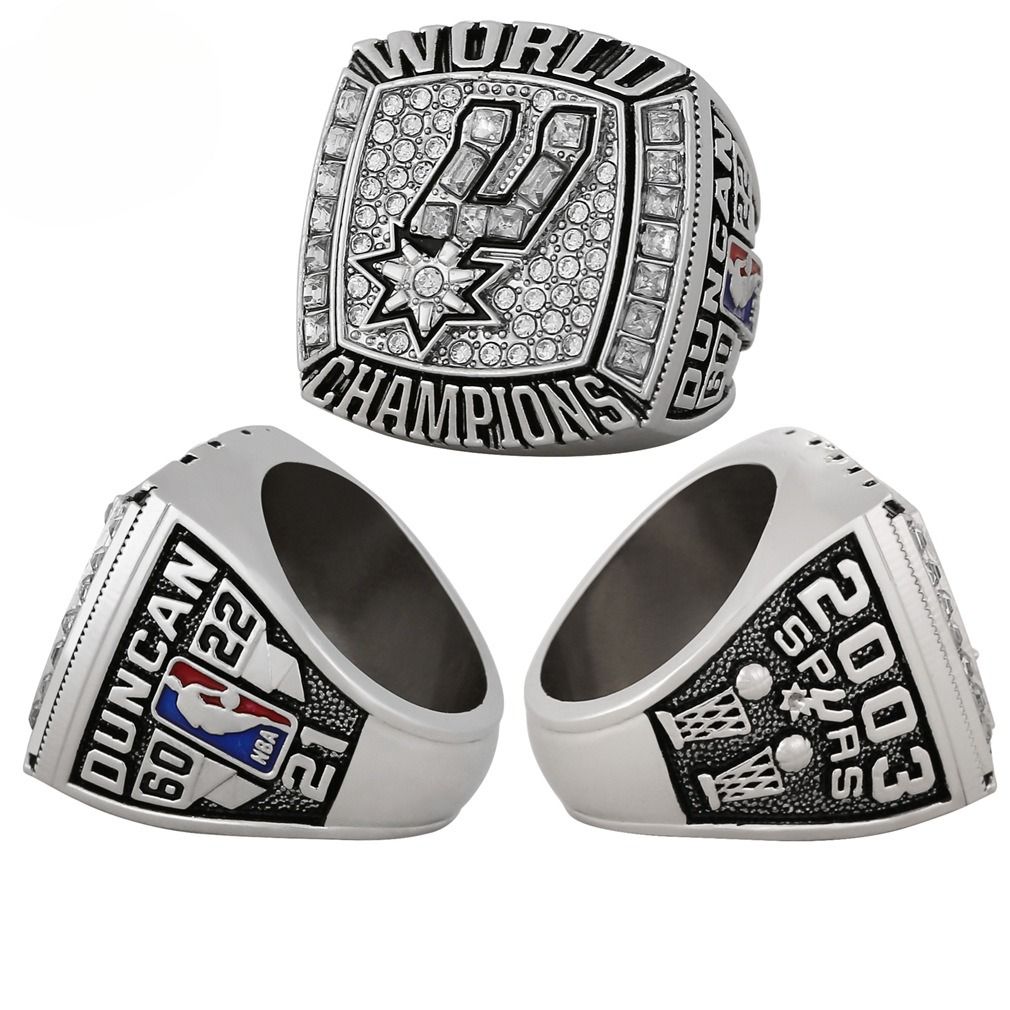 NBA SAN Antonio Spurs championship ring, an alloy diamond-encrusted men's ring