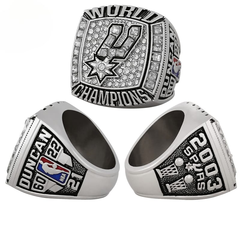 NBA SAN Antonio Spurs championship ring, an alloy diamond-encrusted men's ring