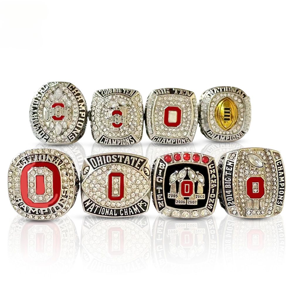 12pcs NCAA Ohio Boxleaf University Championship rings set in an eco-friendly alloy commemorative edition
