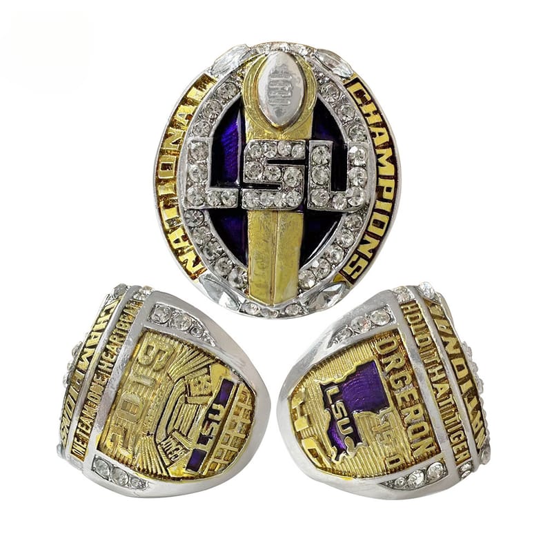 NCAA University of Louisiana League LSU Championship Ring Eco-friendly Alloy Commemorative Edition