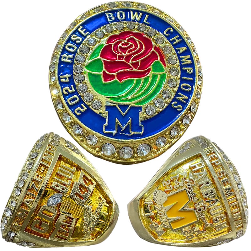 Michigan State University Football Championship Ring Eco-friendly Alloy Commemorative Edition