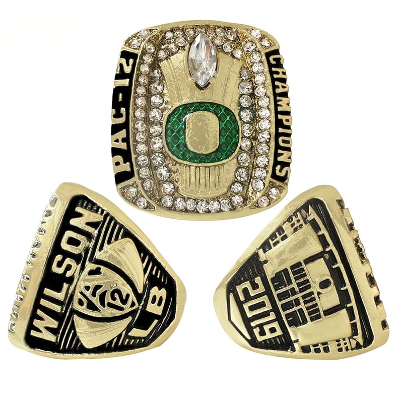 NCAA Oregon Duck Rose Bowl Championship Ring Eco-friendly Alloy Commemorative Edition