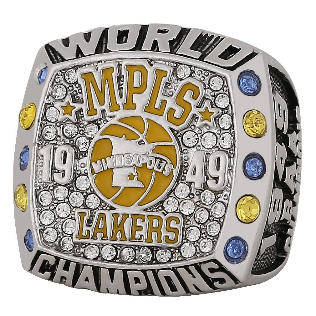 Basketball NBA 1949 retro Los Angeles Lakers championship ring men's ring