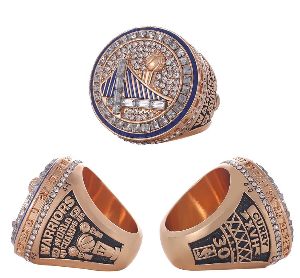 NBA Golden State Warriors' championship ring, a commemorative ring for male fans