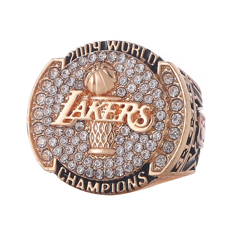 A custom-made ring for NBA Los Angeles Lakers Kobe Bryant Black Mamba championship