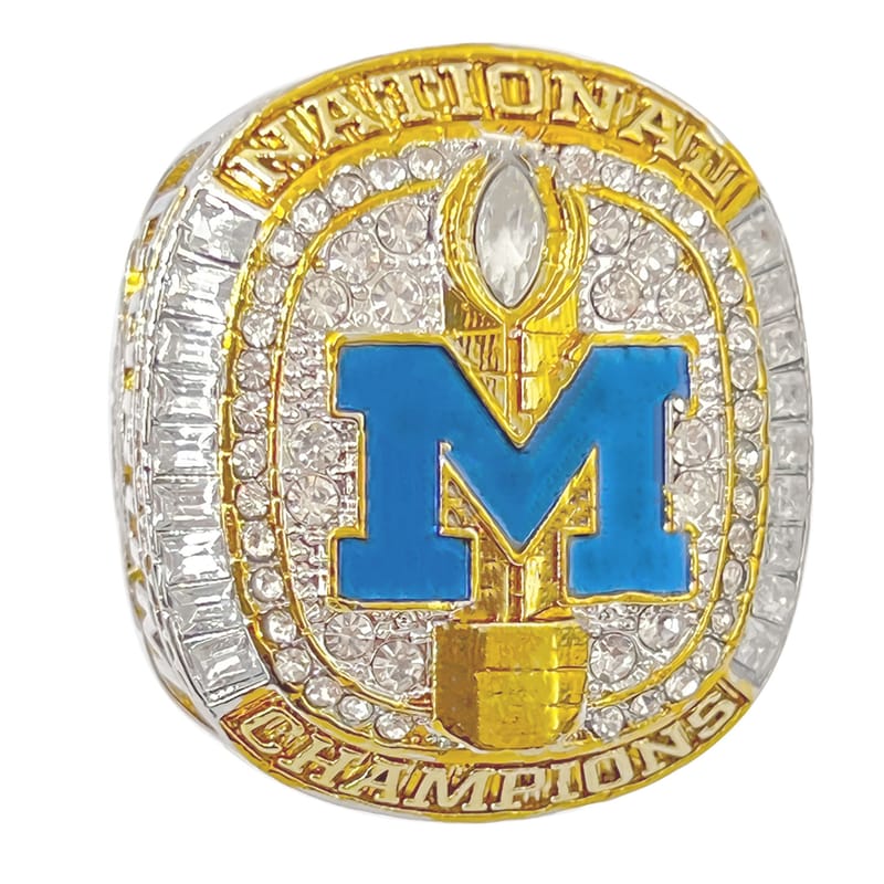 NCAA Michigan State University Championship Ring Eco-friendly Alloy Men's Commemorative Ring