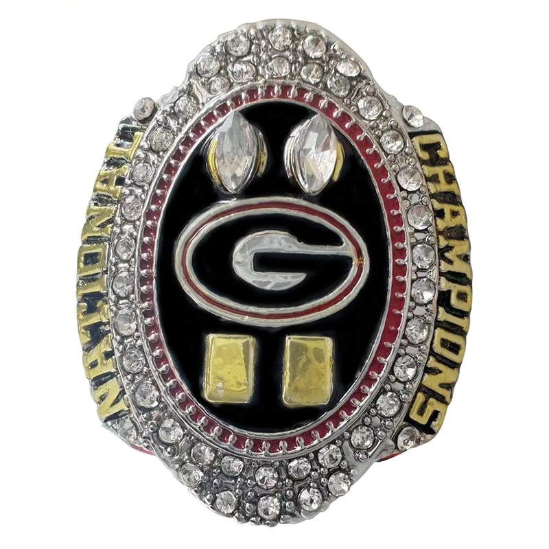 Bulldog Champion Ring Retro Alloy Commemorative Edition