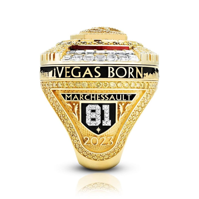 Vegas Golden Knights NHL Championship Ring Eco-friendly Alloy Commemorative Edition