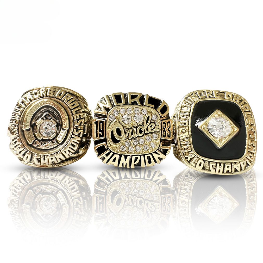 Baltimore Orioles MLB Championship Ring 3-piece Set Steel mold Retro Alloy Commemorative Edition