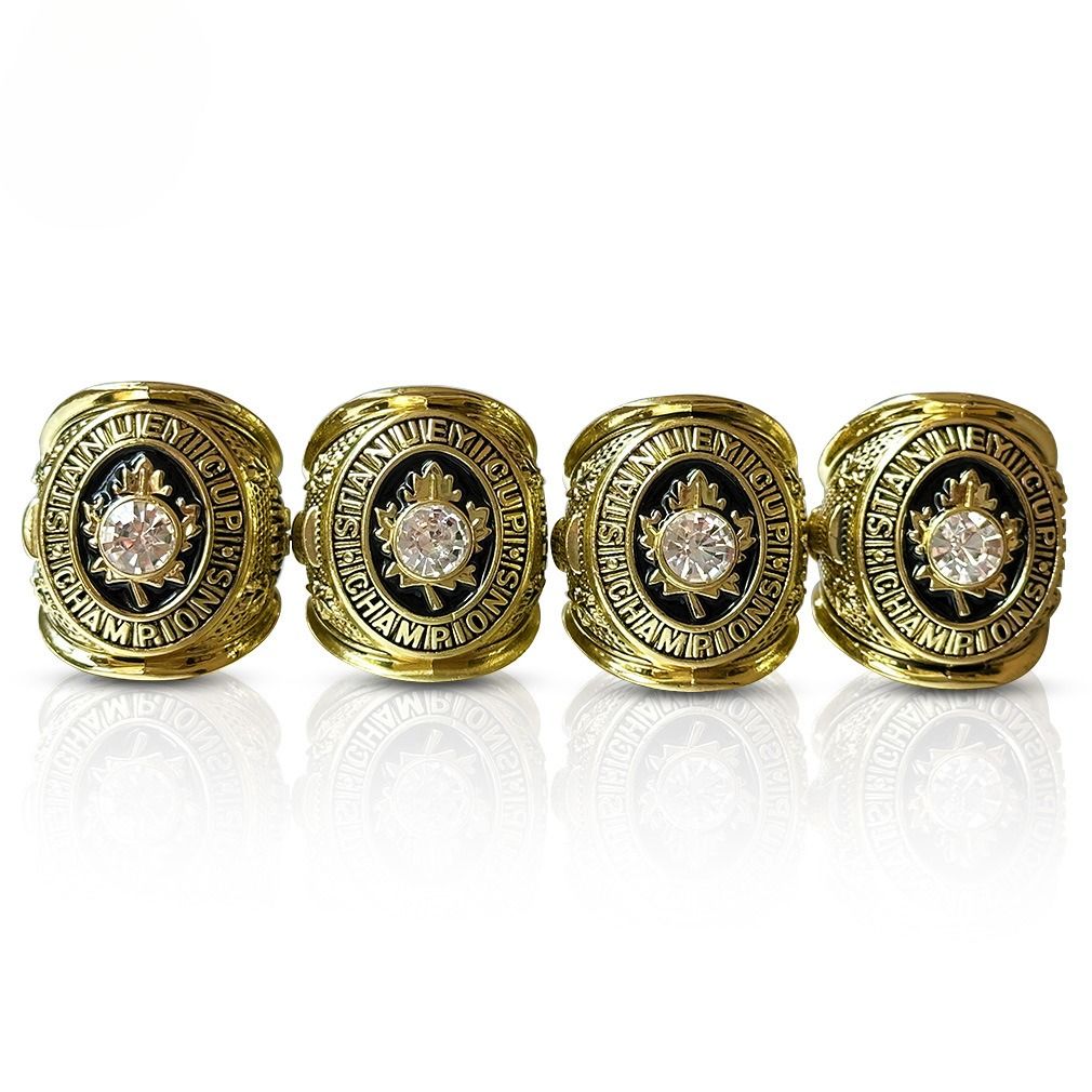A set of 4 NHL Toronto Maple Leaf Championship rings for 1962, 1963, 1964 and 1967