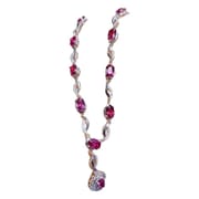 Natural magnesium aluminum garnet necklace main stone 4 * 6mm clavicle chain exquisite first-hand supply wholesale