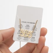 2024 Women's New Arrival Angel Lucky Numbers Pendant Necklace Fashion 000-999 Stainless Steel Vintage Necklace