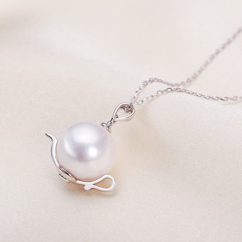 Yamashata Lake Jewelry S925 Sterling Silver Accessories Pendant Women Necklace Teapot Freshwater Pearl Clavicle Chain Jewelry Women