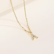 Europe and America Cross-border S925 Sterling Silver Your Name 26 Letter Pendant Necklace Women Joker Clavicle Chain Tide