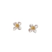 Original Po S999 Silver Gardenia Time Series suit Fresh Pastoral Style Gentle Fresh Clavicle Chain