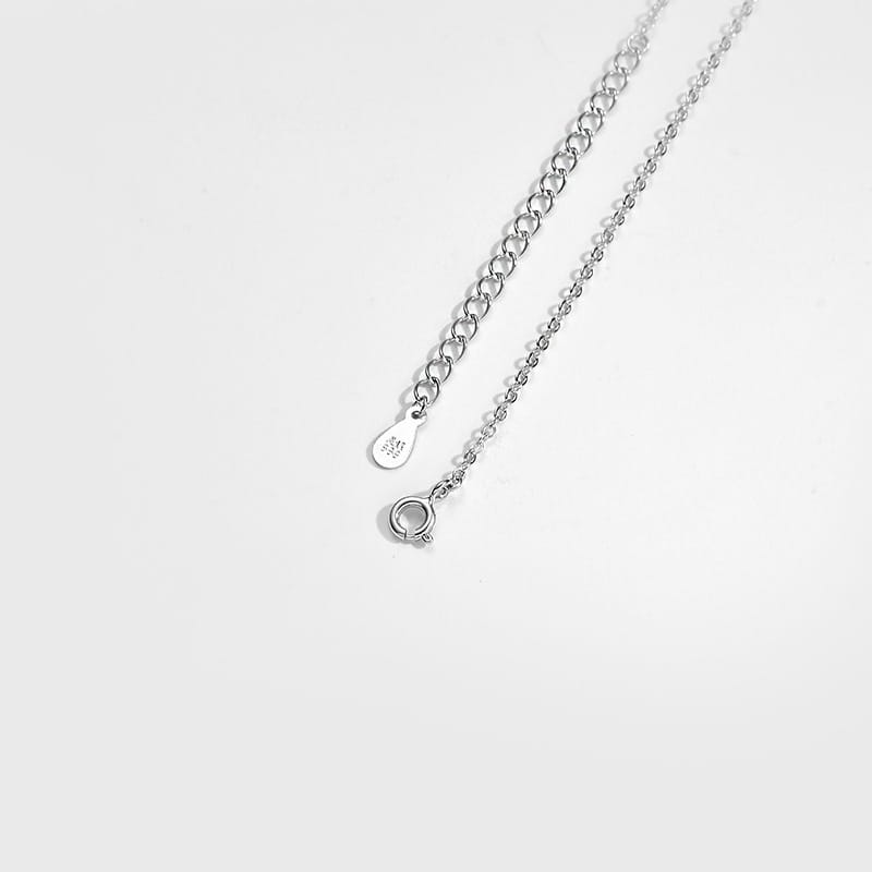 Po 999 Sterling Silver Tulip Necklace Women's 2022 New Summer Light Luxury Niche Clavicle Chain High-end New Style