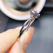 Factory wholesale explosions Alexander ring S925 silver inlaid stone 6*6 selling Europe and the United States a generation of hair