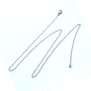 Factory wholesale stainless steel Korean version of simple flat cross chain clavicle necklace men and women all-match vacuum plating necklace