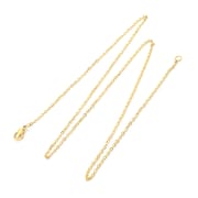 Factory wholesale stainless steel Korean version of simple flat cross chain clavicle necklace men and women all-match vacuum plating necklace