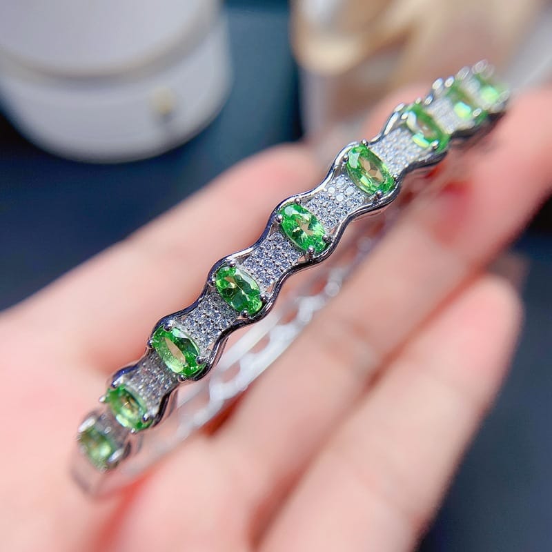New arrival natural sand fray bracelet 925 silver inlaid gift wholesale
