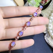 Natural opal bracelet wholesale 925 silver inlaid fashion Diamond style live broadcast exclusive for 5 * 7mm