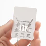 2024 Women's New Arrival Angel Lucky Numbers Pendant Necklace Fashion 000-999 Stainless Steel Vintage Necklace