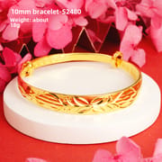 Shajin Bracelet Gymophila Ladies High-end Jewelry Imitation Gold Bracelet Long-standing Copper Bracelet Simulation Accessories