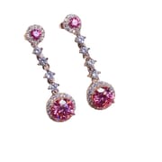 Live supply 925 silver US imported Mosan drill earrings 6.5 * 6.5mm 1 karat Fire Flash wholesale