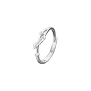Po S999 Foot Silver Spring and Summer Hot Wheat Ring Women's Elegant Fashion Pastoral Style All-match New Ring for Hair