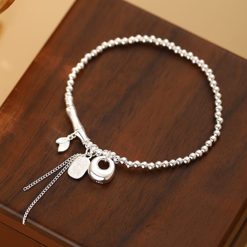 Po S999 Foot Silver Fat Tuo Bracelet 2024 New Fresh Bamboo Chinese Fashion Send Girlfriend Bracelet for Hair