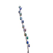 Black European women's bracelet 925 silver natural opal bracelet 5 * 7mm live supply wholesale fire color good