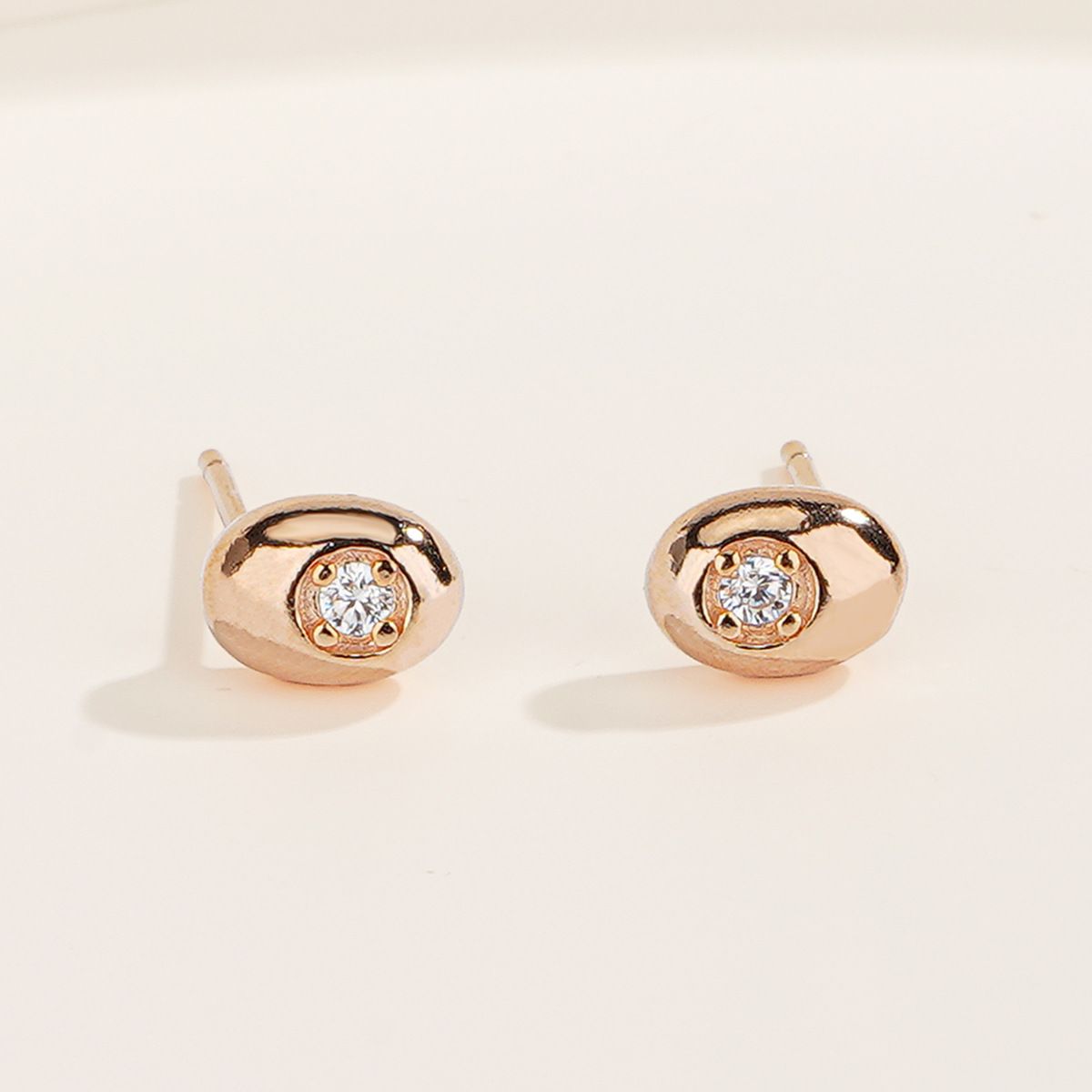 S925 sterling silver with zircon beans design fashion earrings 