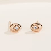 S925 sterling silver with zircon beans design fashion earrings 
