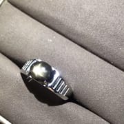 Natural Star Sapphire men's ring simple style 925 silver open mouth factory delivery to pick up various orders