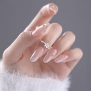 Po S999 Silver Flower Ring Ins Style Sweet Temperament Fresh Adjustable Mori Style Elegant Handset