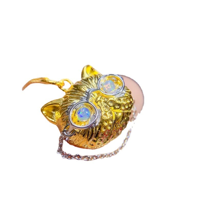 New arrival natural opal pendant 3 * 3mm fire color good lady pendant necklace 925 silver wholesale live TikTok