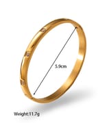 European and American-style light luxury bracelet six-pointed star buckle bracelet 18K gold stainless steel inlaid zirconium bracelet high-grade bracelet for women