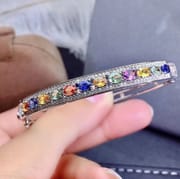 Bracelet Natural Color Sapphire Popular Style Live Supply Color Treasure