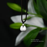 Bao S999 pure silver National style fat blessing pendant necklace light luxury high-grade sense national fashion ethnic style neck jewelry hot