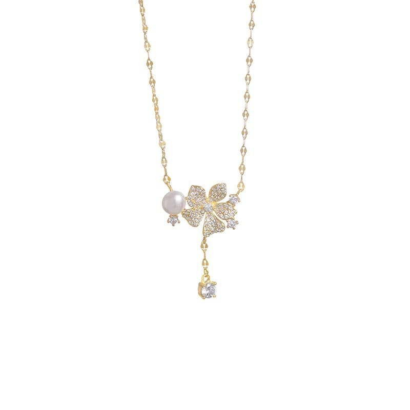 S925 sterling silver with fresh water pearls necklace