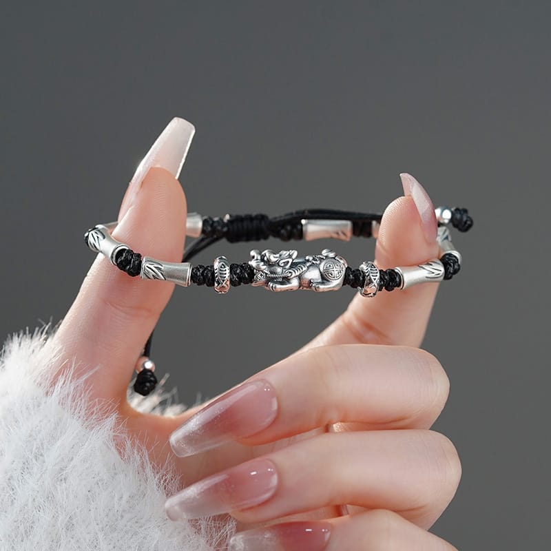 Po S999 Silver Bracelet New Chinese Style National Style Niche Design Elegant and Fresh All-match Bracelet