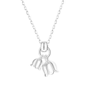 S999 pure silver sweet temperament orchid necklace versatile girl artistic clavicle chain