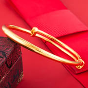 Shajin Bracelet Gymophila Ladies High-end Jewelry Imitation Gold Bracelet Long-standing Copper Bracelet Simulation Accessories